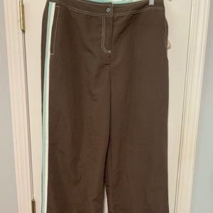 Green Tea Brown Track Active Pants